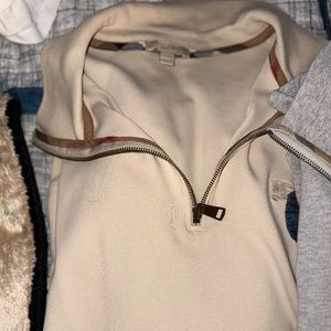 Burberry Men’s 1/4 zip long sleeve